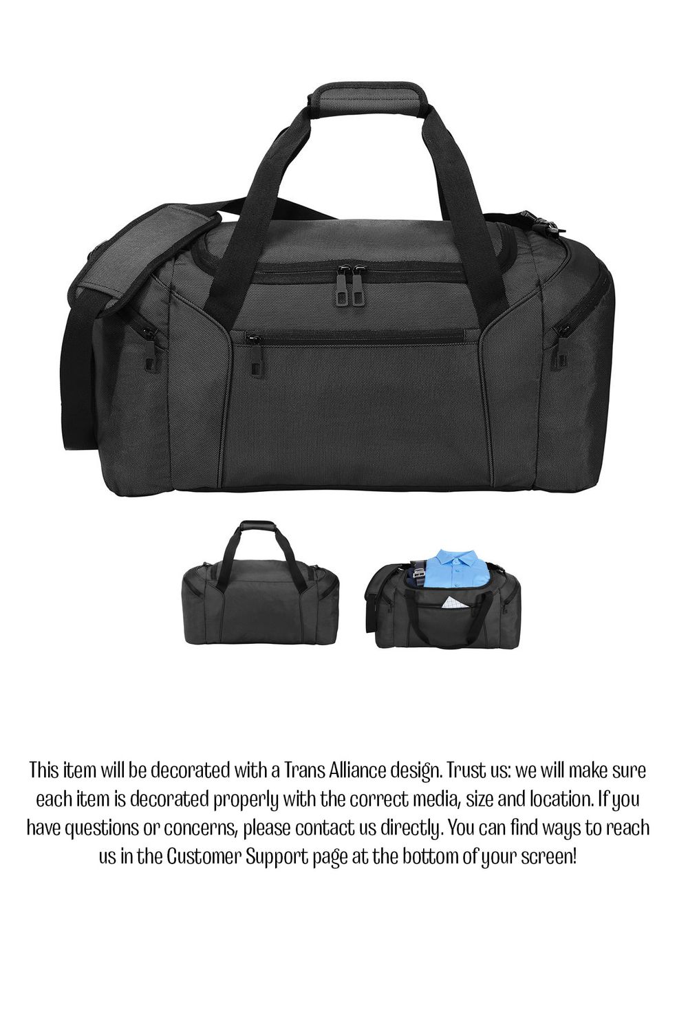 Trans Alliance _Form Duffel Bag Dark Grey BG805