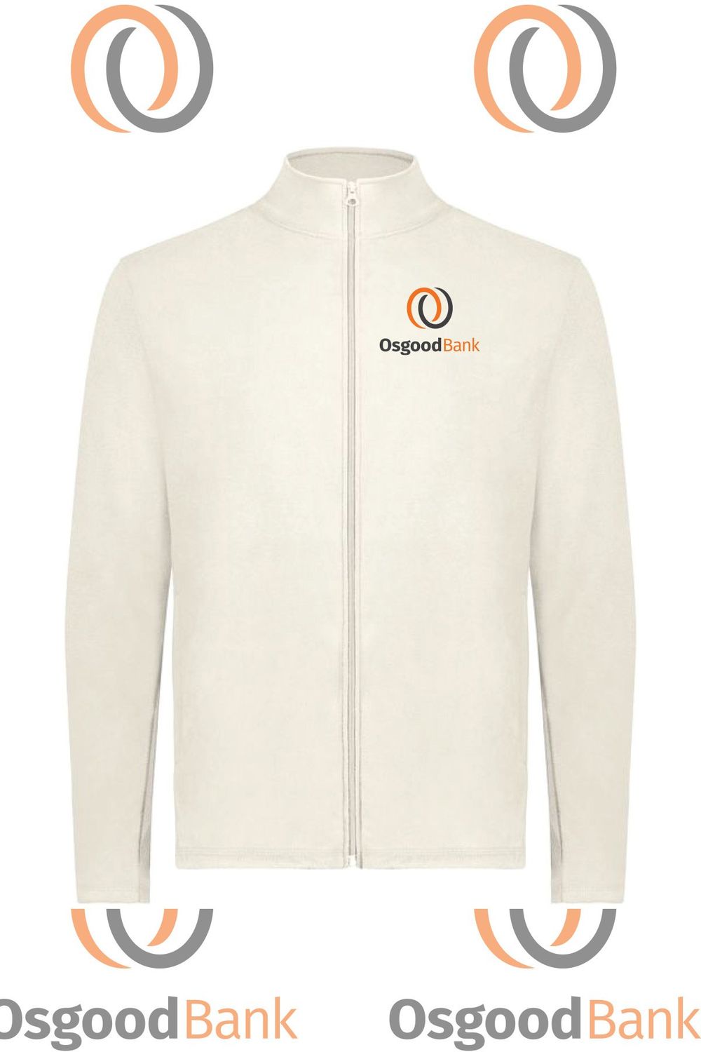 OB- MICRO-LITE FLEECE FULL ZIP JACKET 6861, Color: Oyster, Size: XS