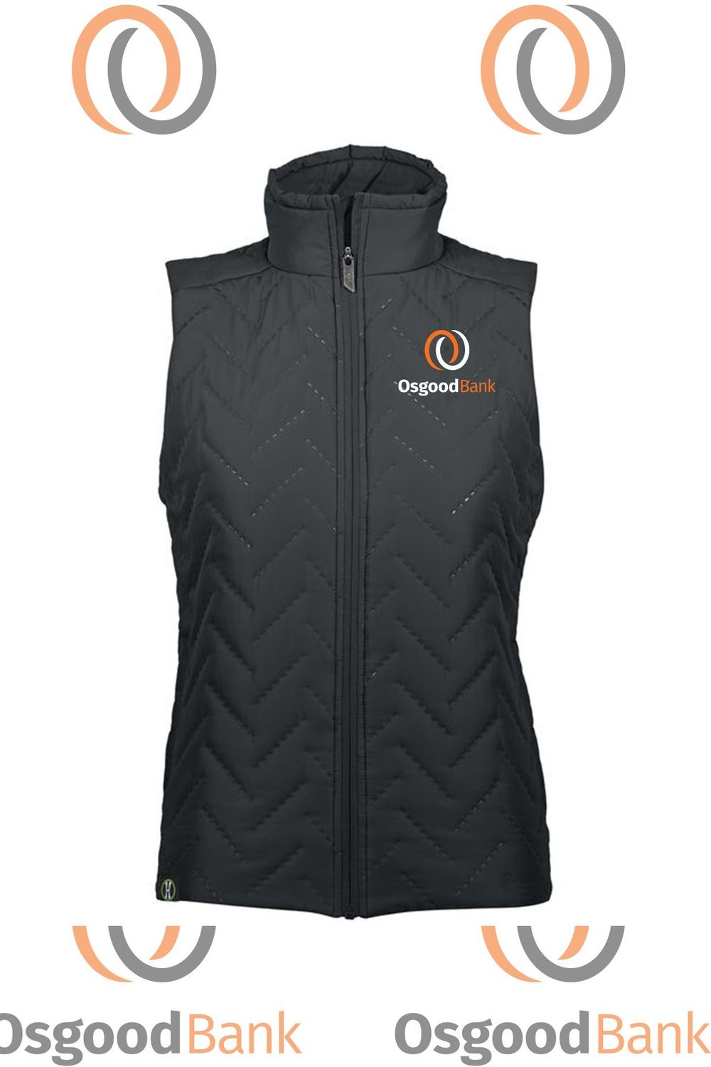 OB- LADIES REPREVE® ECO VEST 229713, Color: Black, Size: XS