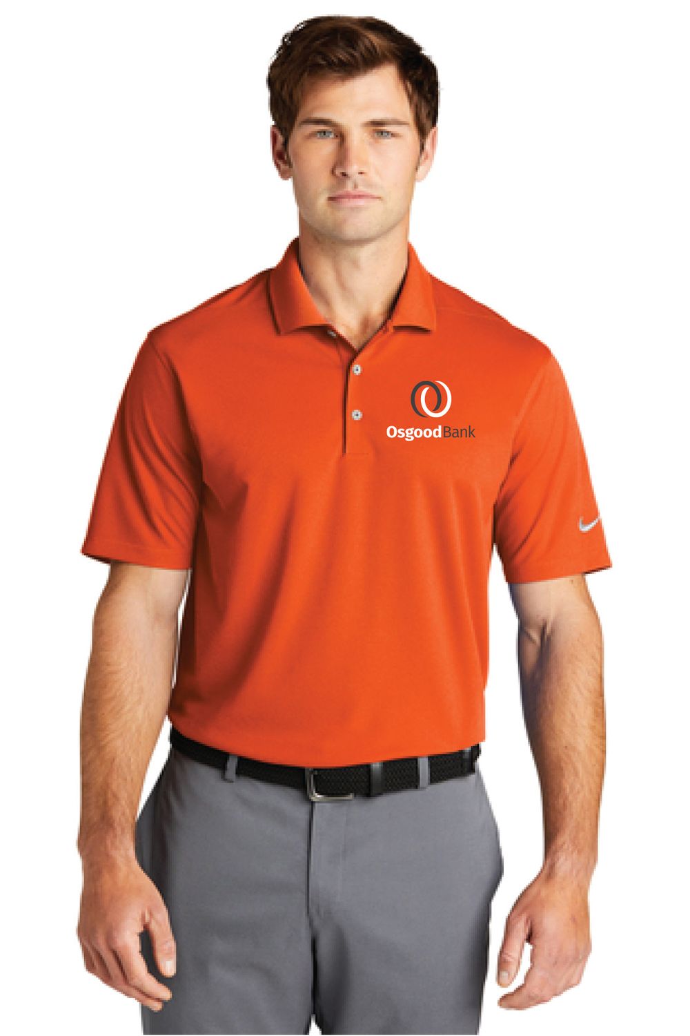 OB- Nike Dri-FIT Micro Pique 2.0 Polo NKDC1963, Color: Orange, Size: XS
