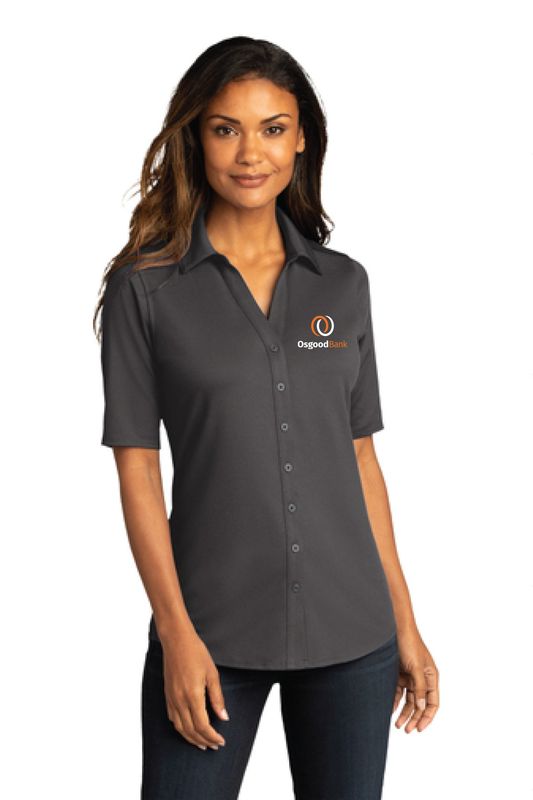 OB - Port Authority® Ladies City Stretch Top LK682, Color: Graphite, Size: XS