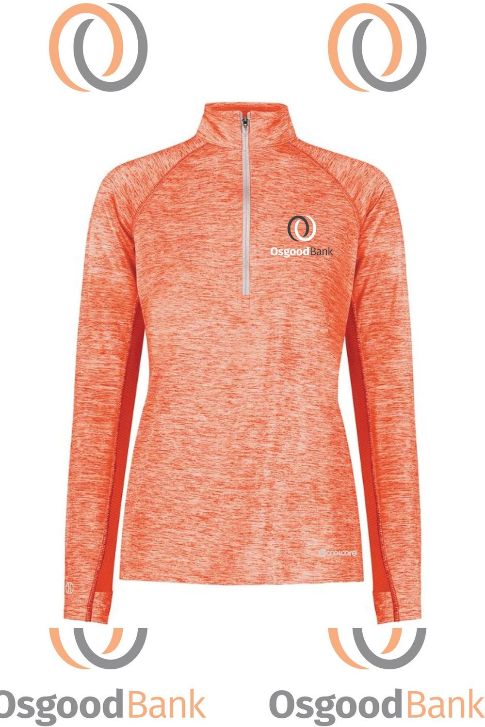 OB - LADIES ELECTRIFY 2.0 PULLOVER - 222774, Color: Orange Heather, Size: XS