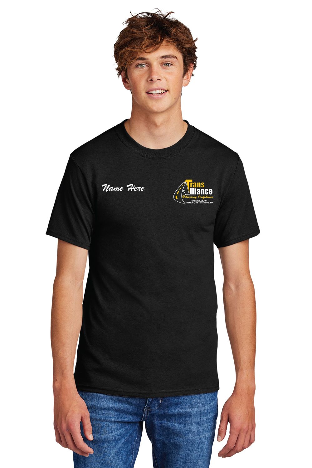 Trans Alliance _T-shirt PC55, Select Color: Black, Select Size: Small, Customize Item? (IF NO - Leave text area blank, IF YES- see text area below.): YES