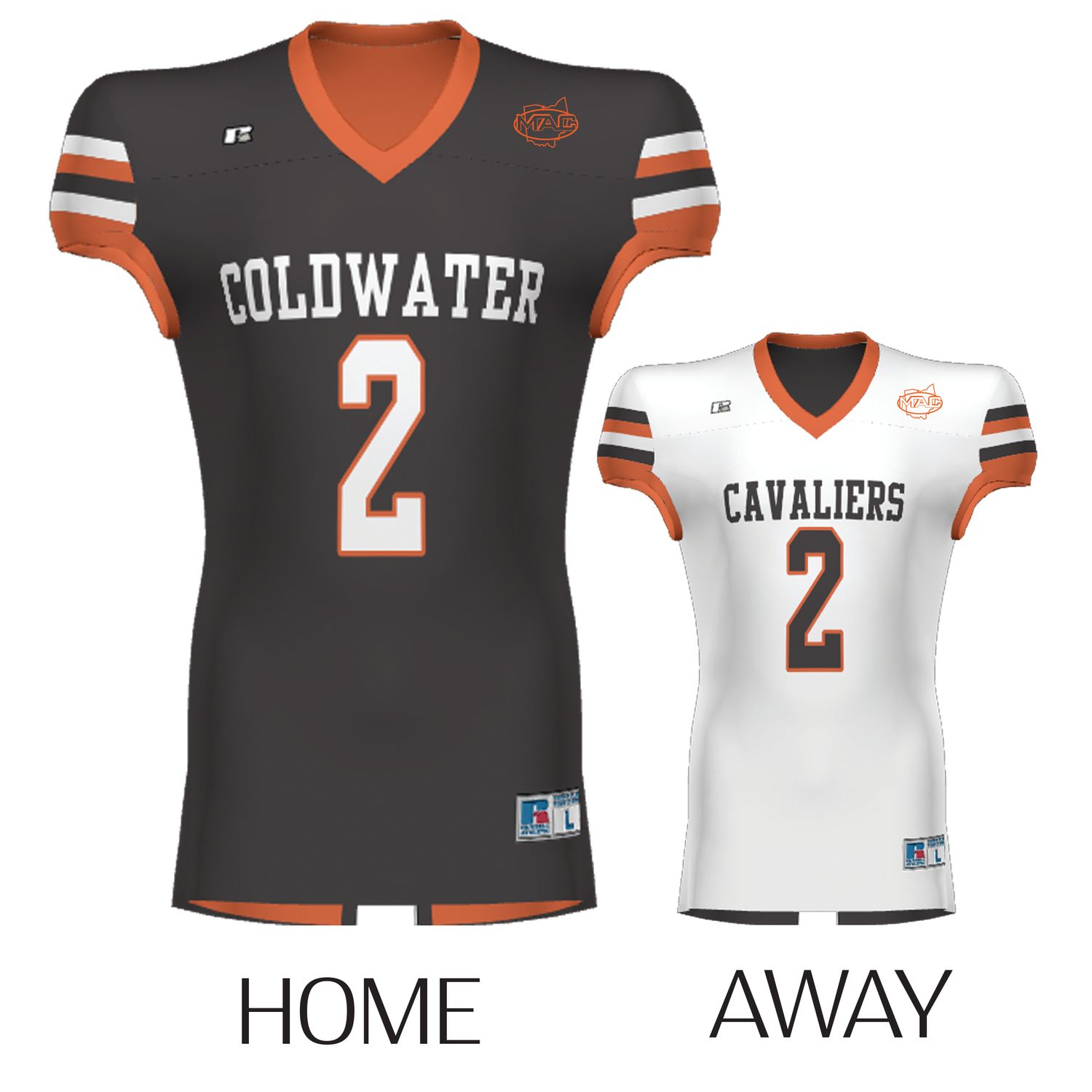Reversible Sublimated Football Jersey _ Coldwater