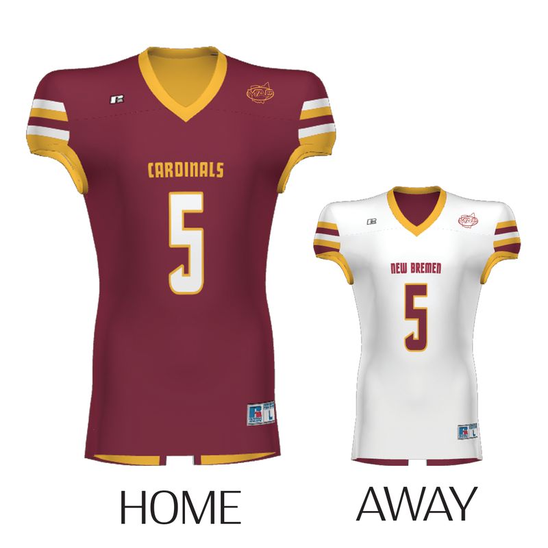 Reversible Sublimated Football Jersey _ New Bremen