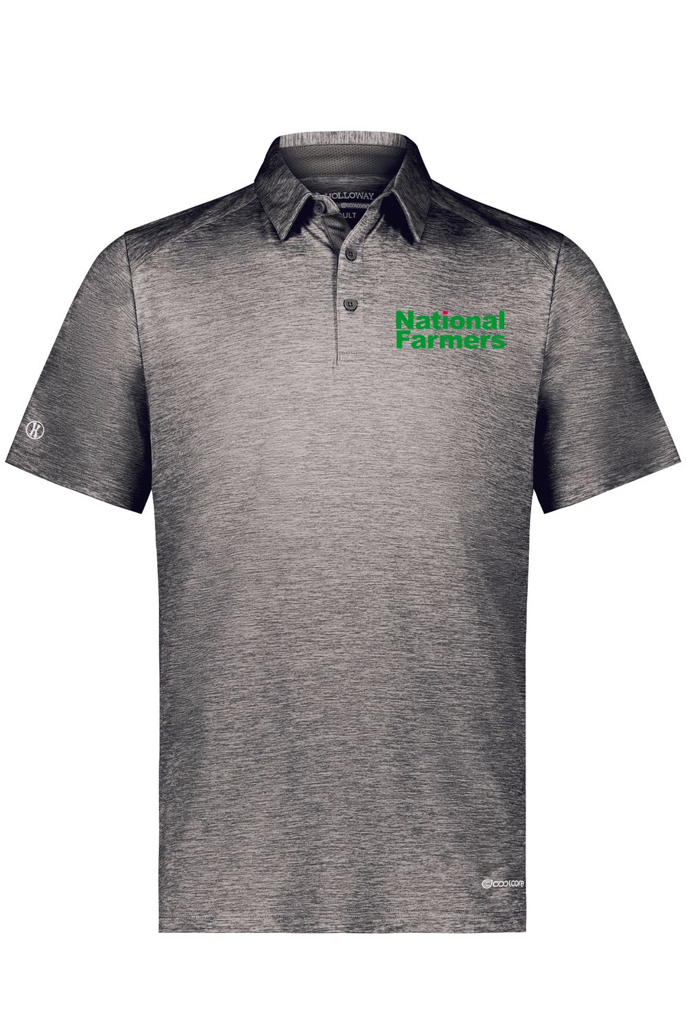 NF - ELECTRIFY 2.0 POLO - 222572, Color: Black Heather, Size: SMALL