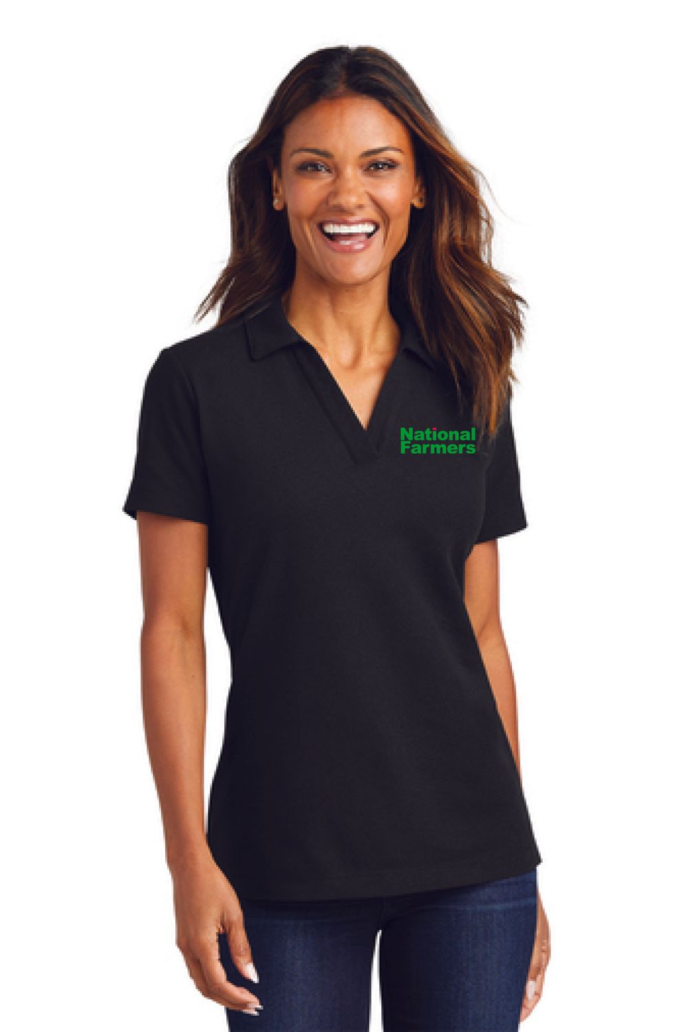 NF - LADIES Port Authority C-FREE  Cotton Blend Pique Polo LK867