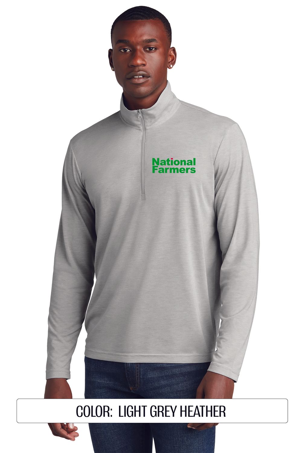 NF - Sport-Tek Tri-Blend Wicking 1/4-Zip Pullover ST407