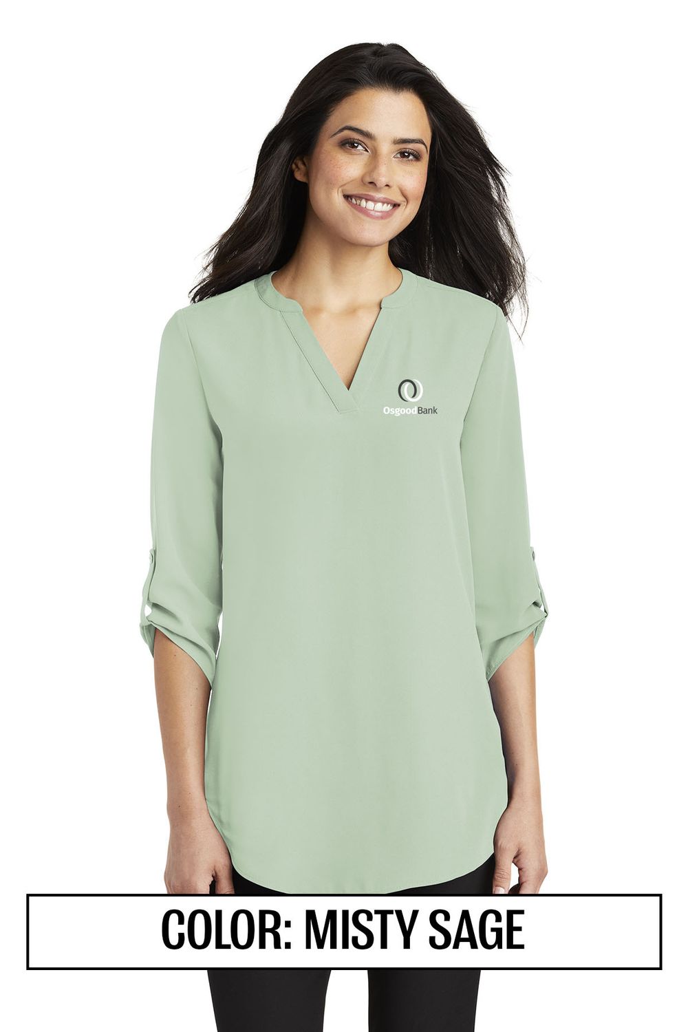 OB Port Authority ® Women&#39;s 3/4-Sleeve Tunic Blouse OBLW701