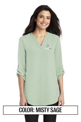 OB Port Authority ® Women&#39;s 3/4-Sleeve Tunic Blouse OBLW701