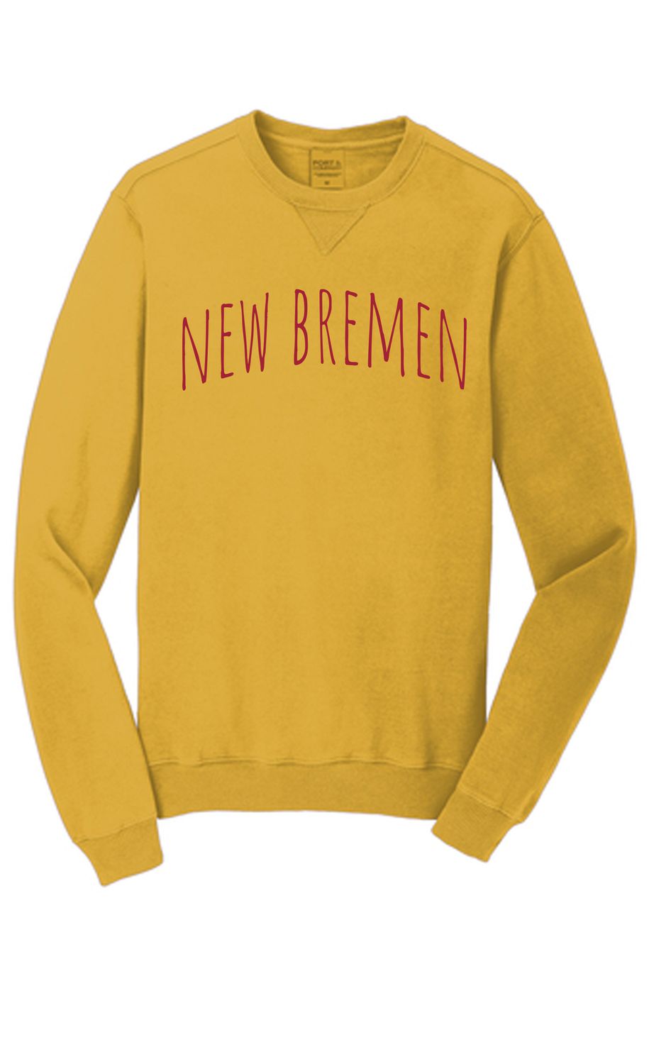 New Bremen Port &amp; Company® Beach Wash® Garment-Dyed Crewneck Sweatshirt PC098NB