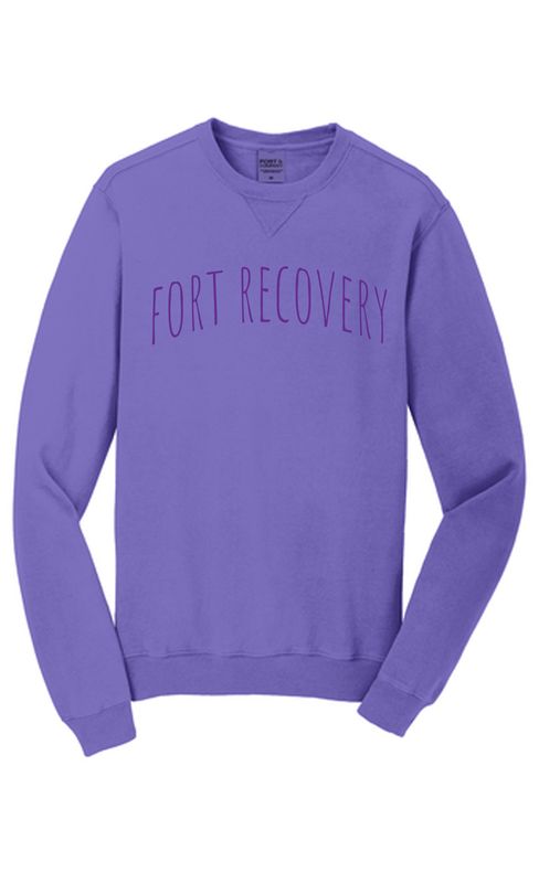 Fort Recovery Port &amp; Company® Beach Wash® Garment-Dyed Crewneck Sweatshirt PC098FR