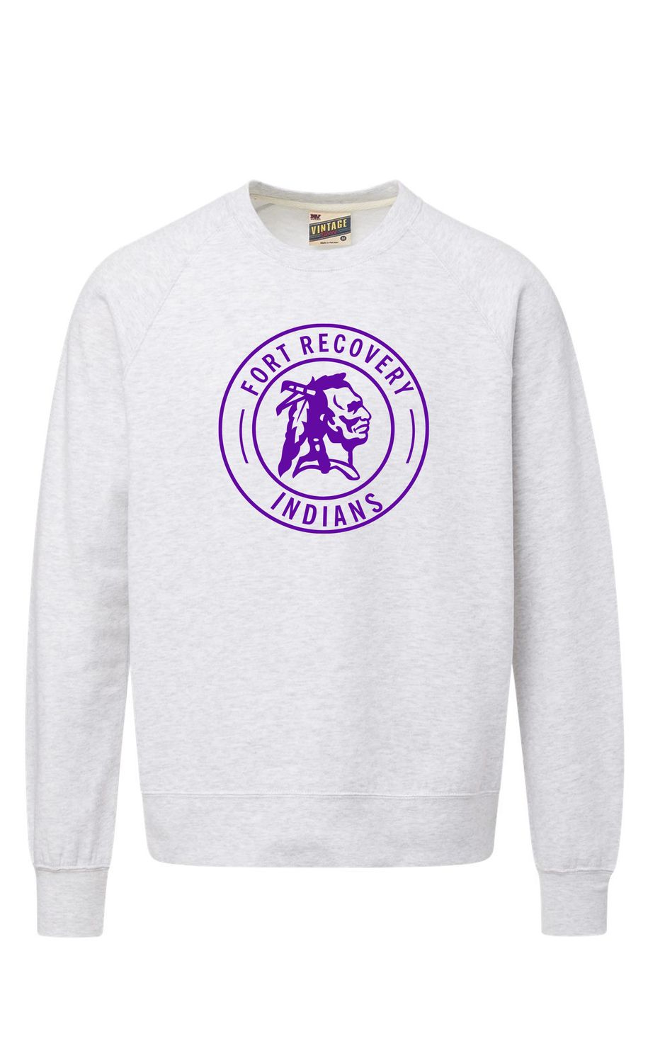 Fort Recovery - MV Sport - Vintage Fleece Raglan Crewneck Sweatshirt - 17116FR
