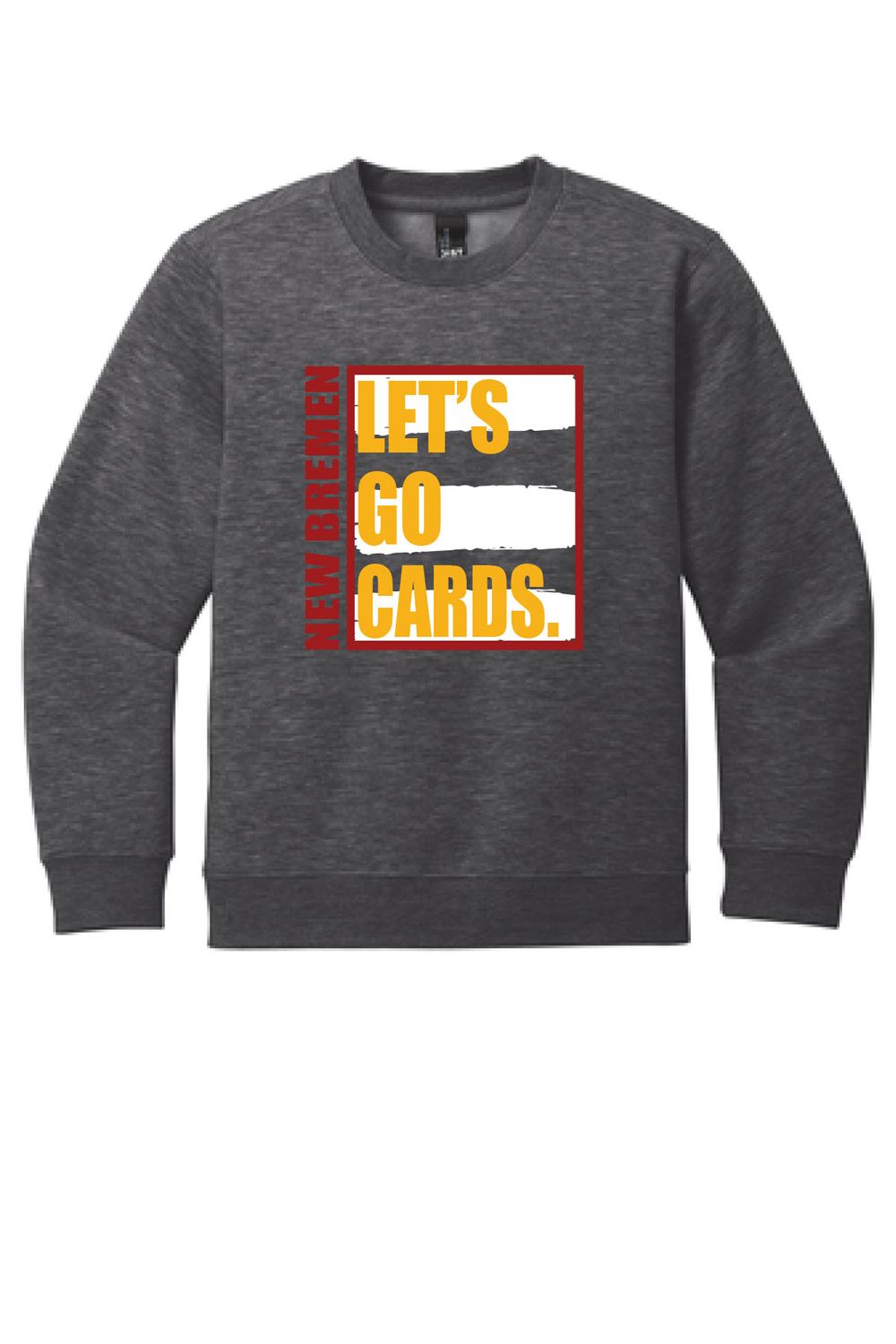 NEW BREMEN District® Youth V.I.T.™ Fleece Crew _ LET&#39;S GO  DT6104Y
