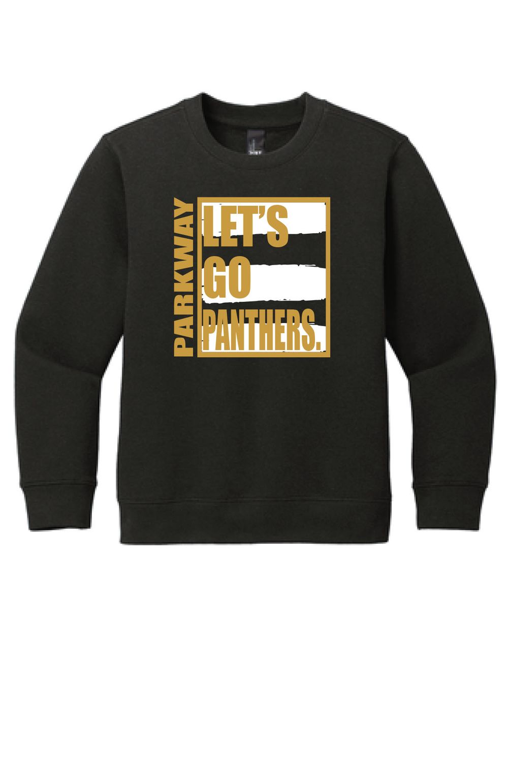 PARKWAY  District® Youth V.I.T.™ Fleece Crew _ LET&#39;S GO  DT6104Y