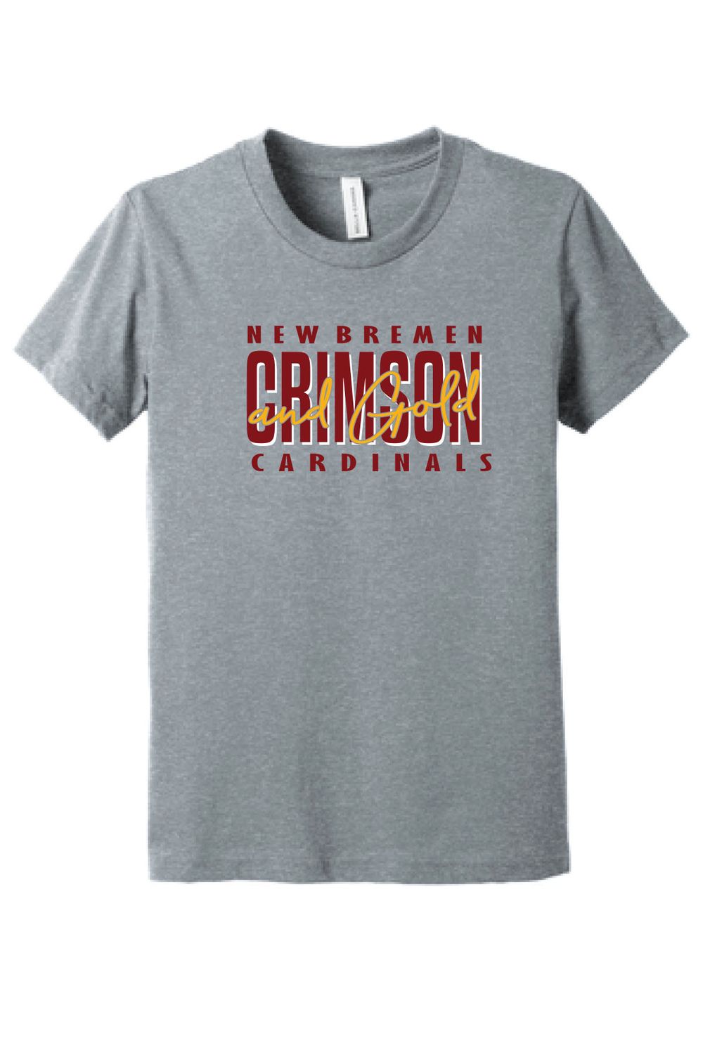 NEW BREMEN BELLA+CANVAS ® Youth Triblend Short Sleeve Tee _ VIBES  BC3413Y