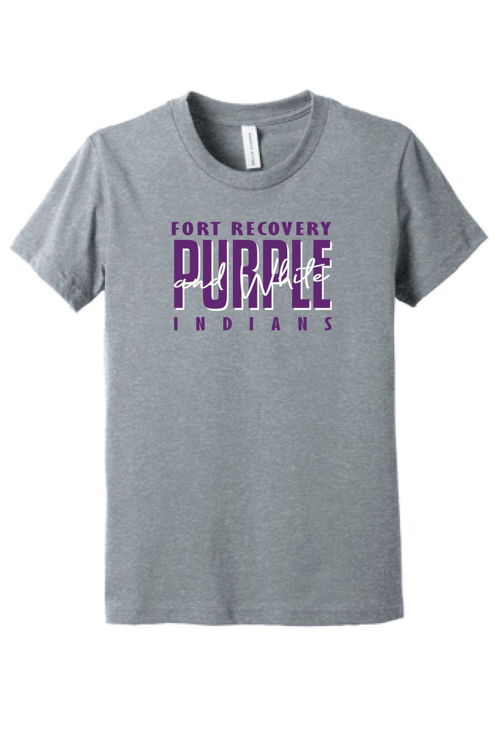 FORT RECOVERY BELLA+CANVAS ® Youth Triblend Short Sleeve Tee _ VIBES  BC3413Y