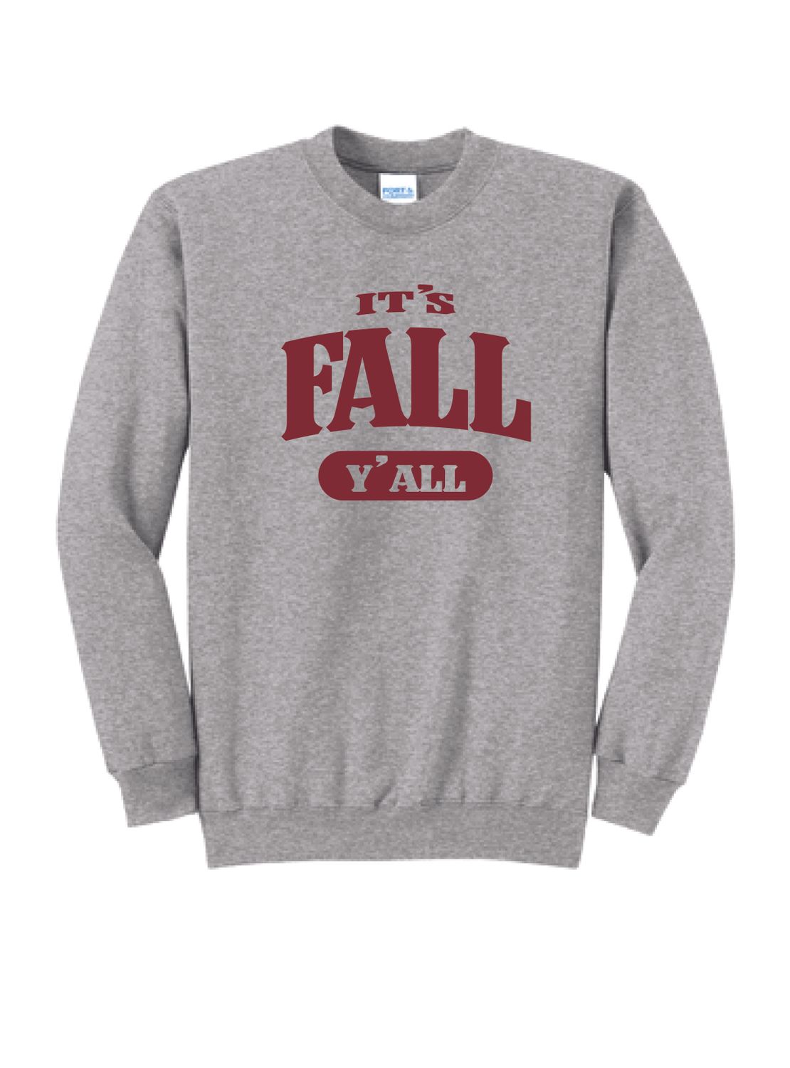Fall - Port &amp; Company Core Fleece Crewneck Sweatshirt _ Fall Yall PC78