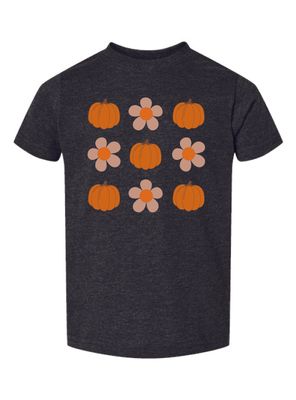 Fall - Rabbit Skins Toddler T-Shirt _ Pumpkin Grid RS3321