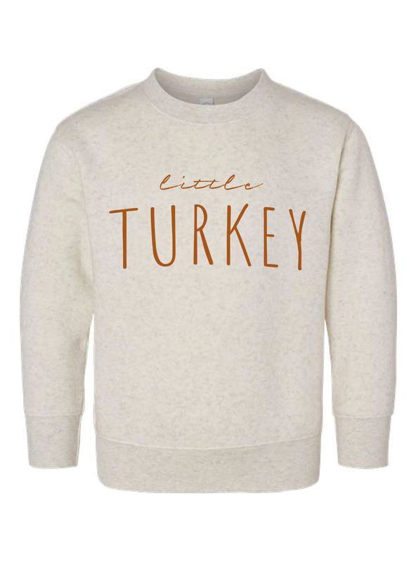 Fall - Rabbit Skins Toddler Crewneck _ Little Turkey RS3317