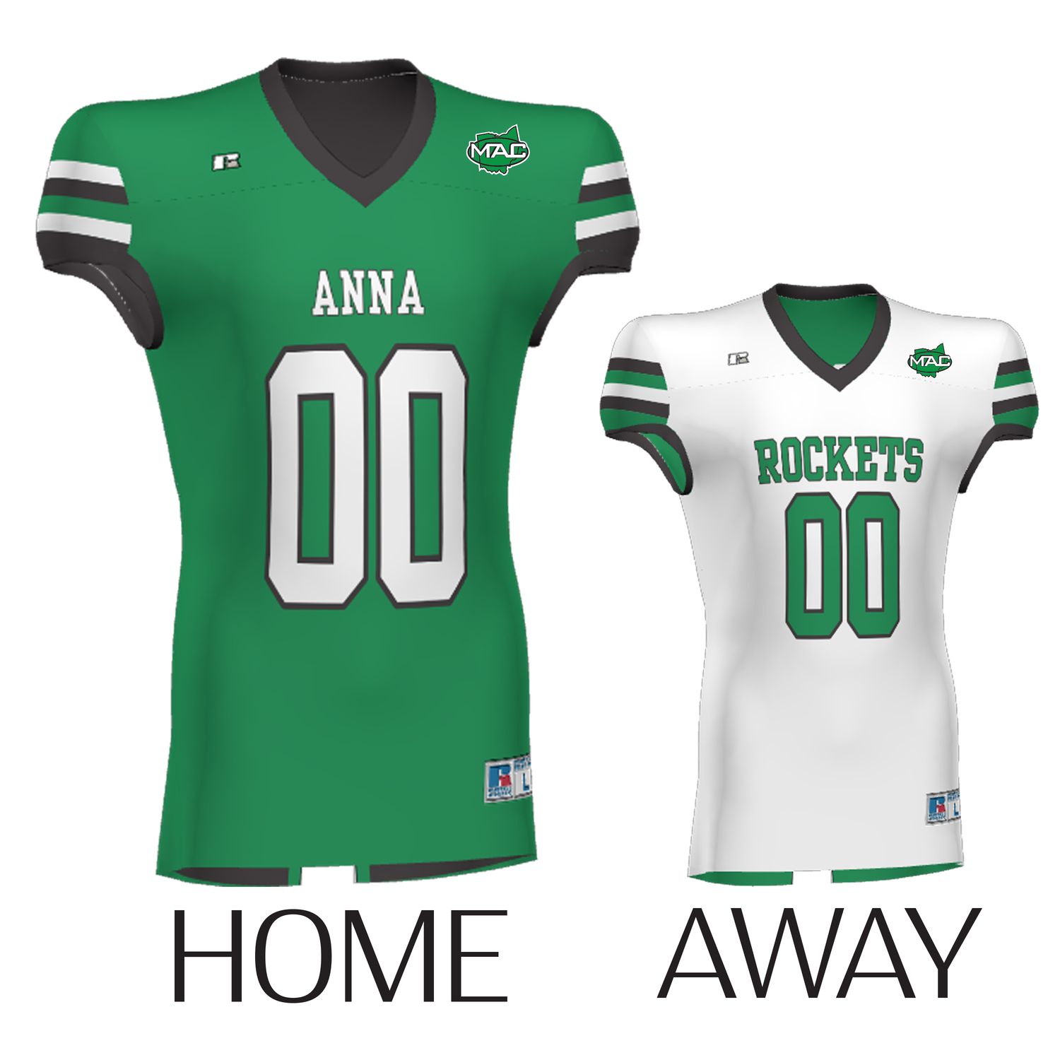 Reversible Sublimated Football Jersey _ ANNA