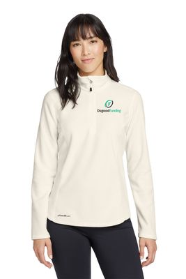 OF - Eddie BauerÂ® Ladies 1/2-Zip Microfleece Jacket EB227