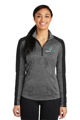 OF - Sport-Tek Ladies PosiCharge Electric Heather Colorblock 1/4-Zip Pullover LST397