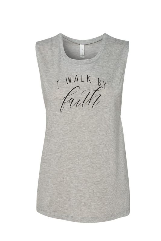 TMS _ I Walk By Faith _ Muscle Tank