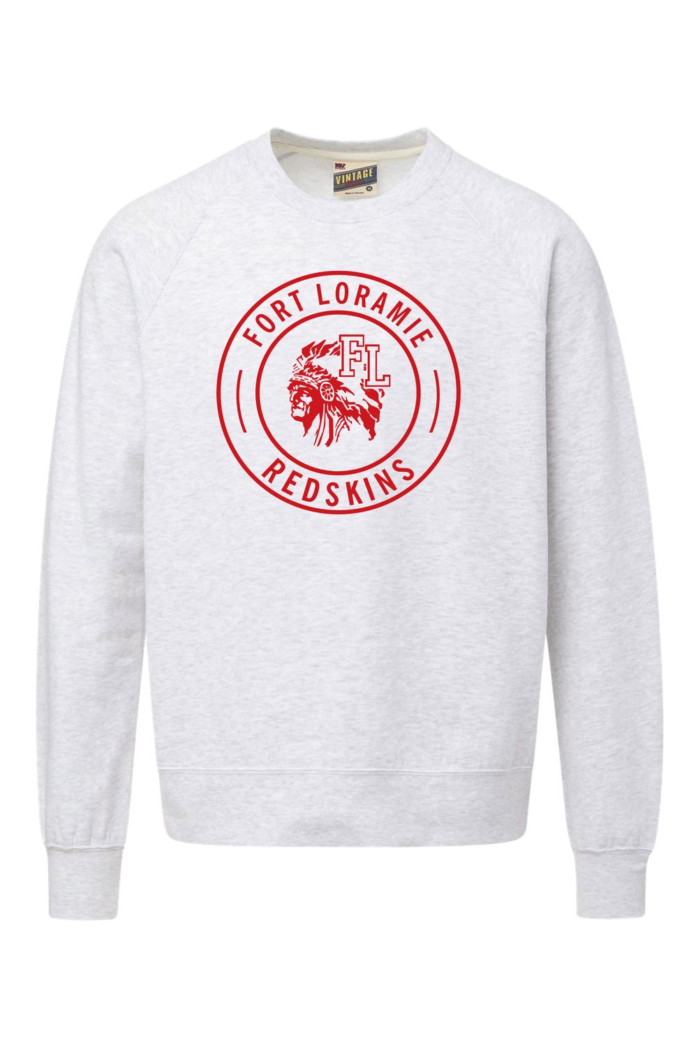 Fort Loramie - MV Sport - Vintage Fleece Raglan Crewneck Sweatshirt - 17116FR