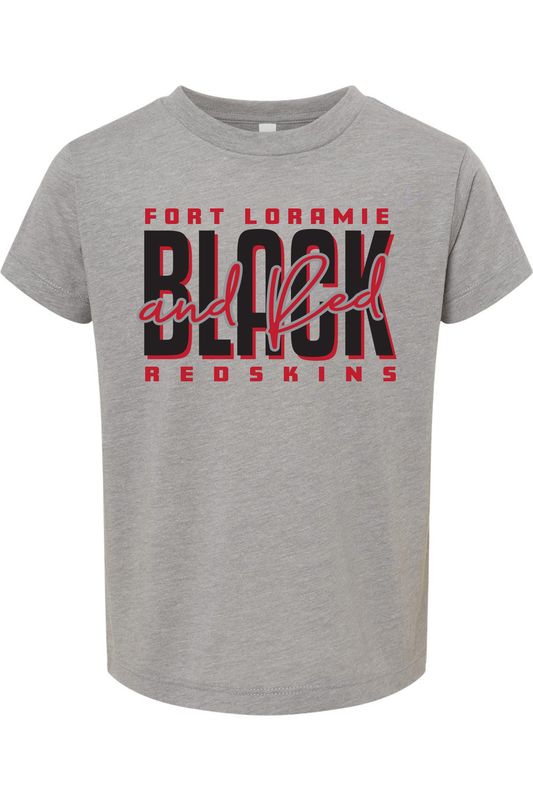 FORT LORAMIE BELLA+CANVAS ® TODDLER Tri blend Short Sleeve Tee _ VIBES  BC3413T