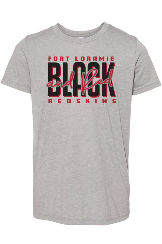 FORT LORAMIE BELLA+CANVAS ® Youth Triblend Short Sleeve Tee _ VIBES  BC3413Y