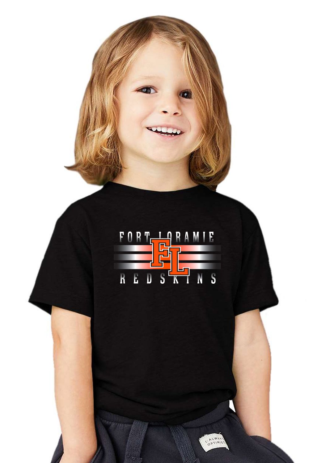 FORT LORAMIE BELLA+CANVAS ® TODDLER Tri blend Short Sleeve Tee _ Fading Lines_  BC3413T
