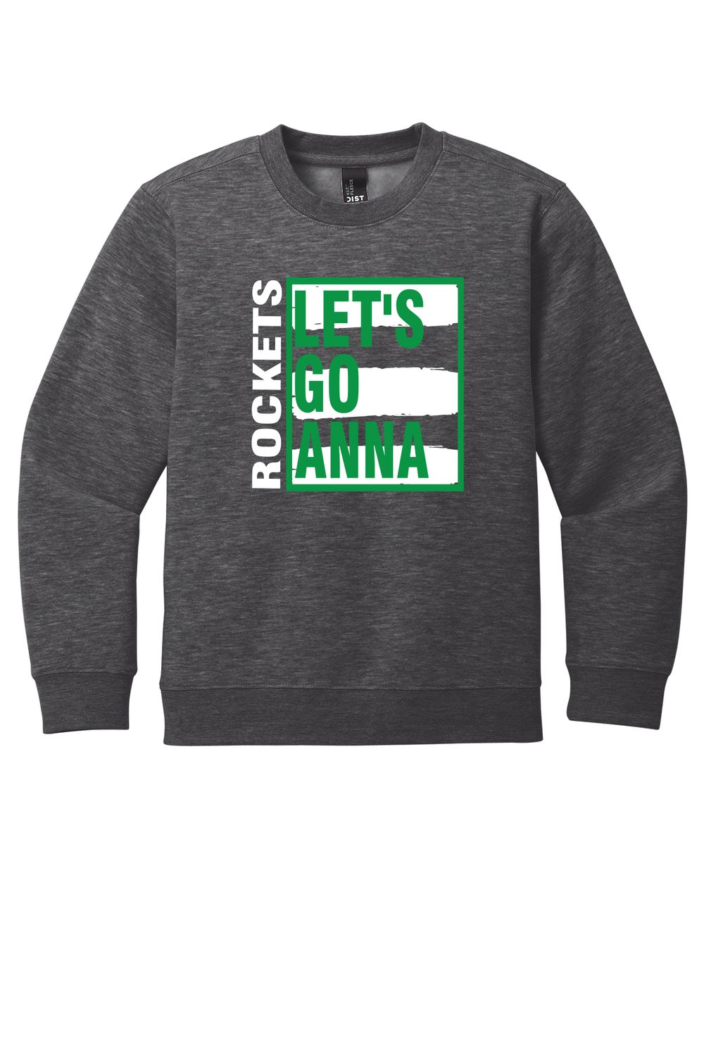 ANNA District® Youth V.I.T.™ Fleece Crew _ LET&#39;S GO  DT6104Y