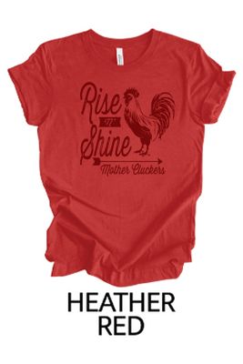 TMS _ BELLA+CANVAS ® Unisex Heather CVC Short Sleeve Tee _ Rise and Shine