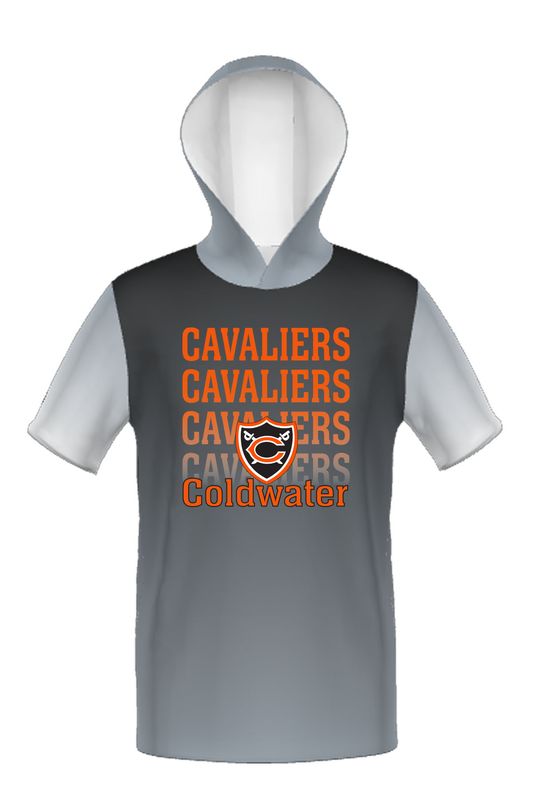 Coldwater _ Cotton Touch Short Sleeve Hoodie _ Sublimated Grey Sleeves
