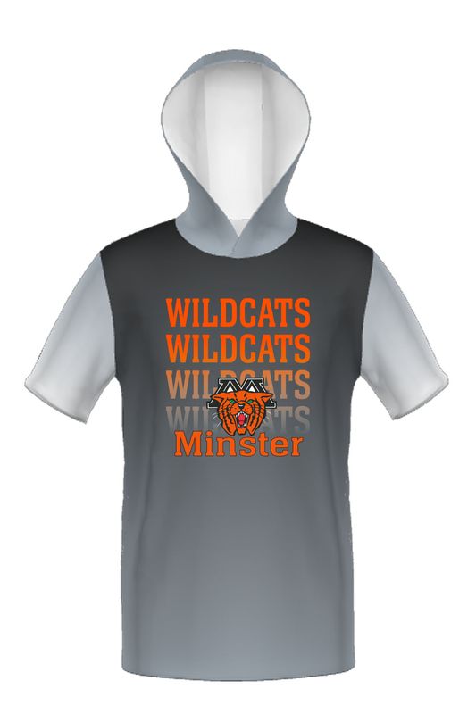 Minster _ Cotton Touch Short Sleeve Hoodie _ Sublimated Grey Sleeves