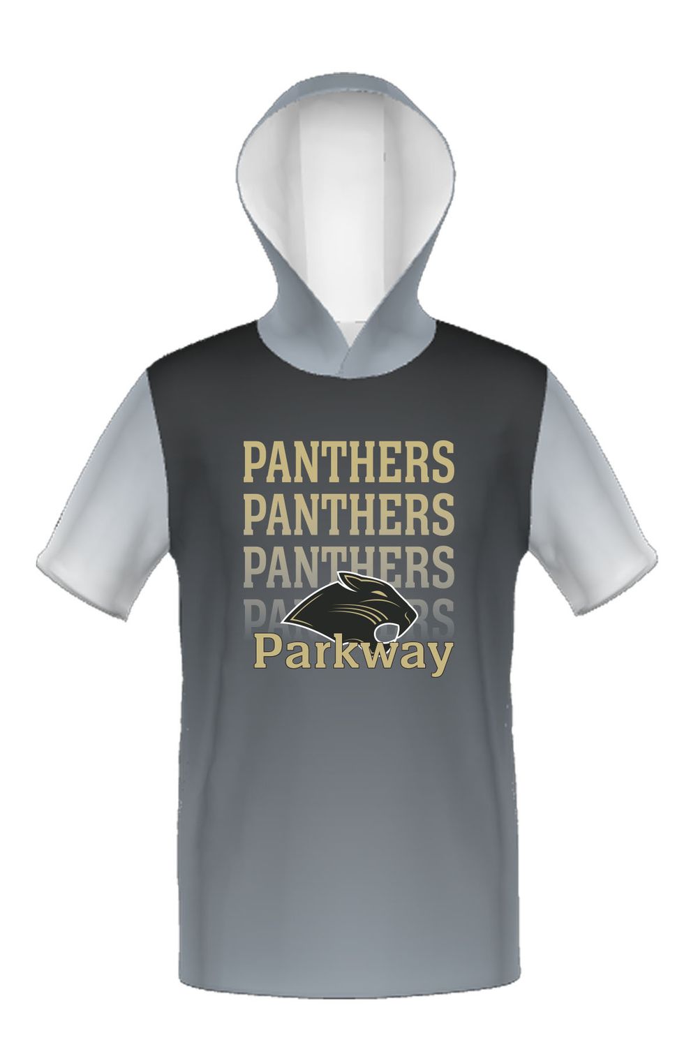 Parkway _ Cotton Touch Short Sleeve Hoodie _ Sublimated Grey Sleeves
