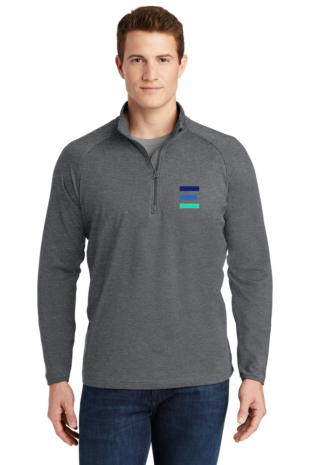 THE EDGE _ 3 Season 1/4 Zip ST850, Color: CHARCOAL GREY HEATHER, Size: XS