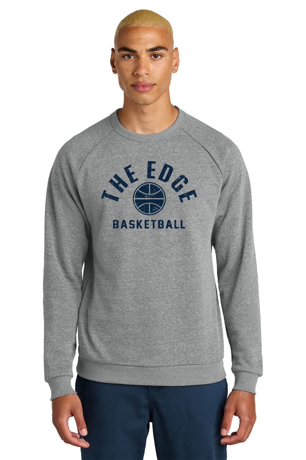 THE EDGE - District Triblend Crewneck - Vintage Design DT1304