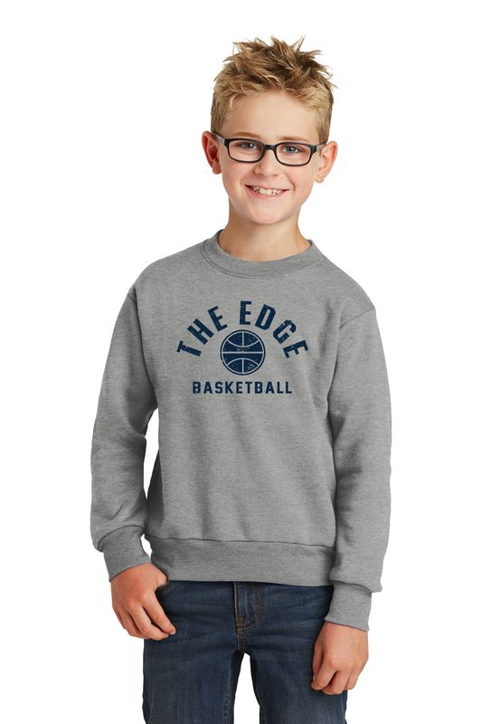 THE EDGE - Port &amp; Company YOUTH Crewneck - Vintage Design PC90Y