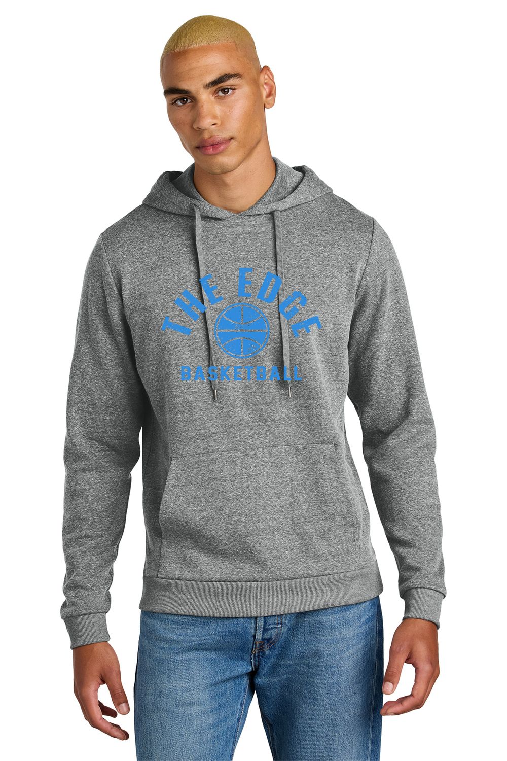 THE EDGE - District Triblend Hooded Sweatshirt - Vintage Design DT1300