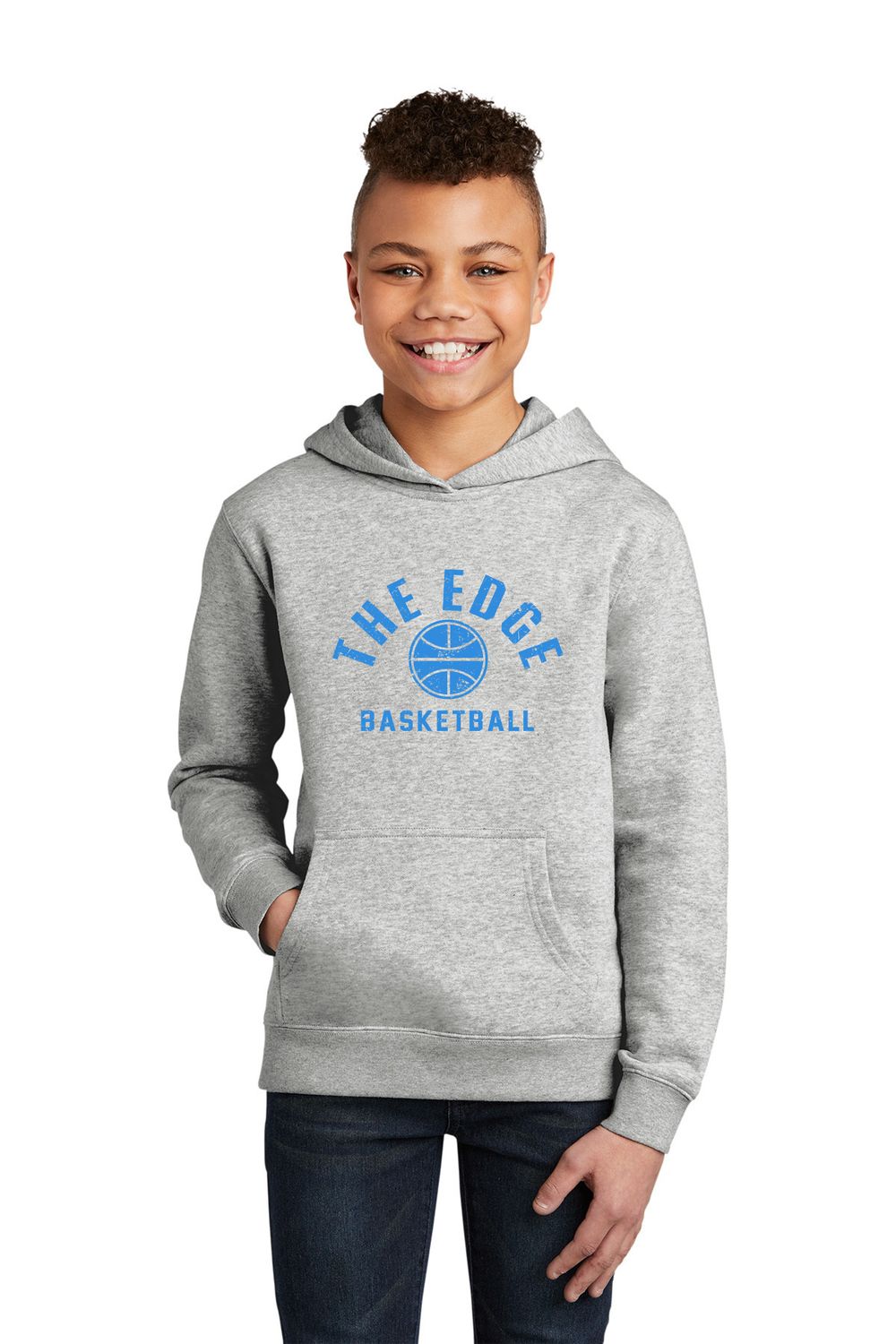 THE EDGE - District YOUTH Hooded Sweatshirt - Vintage Design DT6100Y