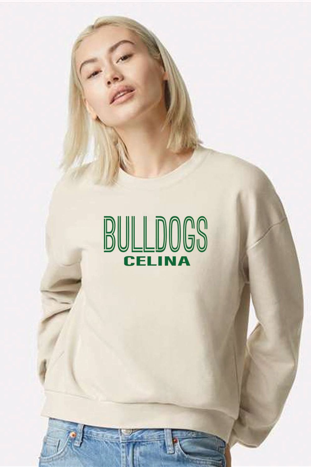Celina _ American Apparel - ReFlex Women&#39;s Fleece Crewneck Sweatshirt - RF494_CEL
