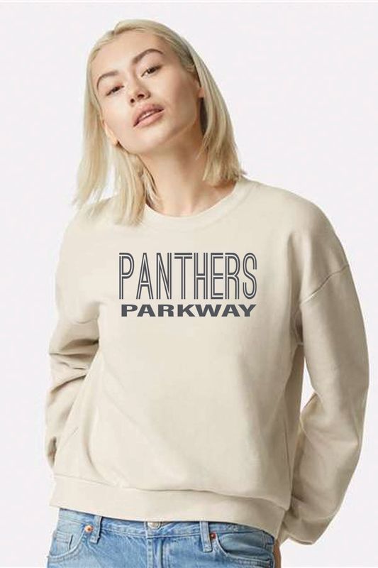 PARKWAY _ American Apparel - ReFlex Women&#39;s Fleece Crewneck Sweatshirt - RF494_PARKWAY