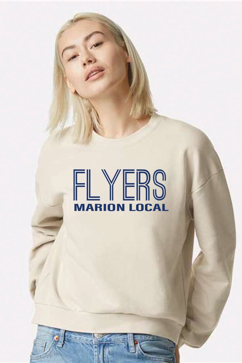 ML _ American Apparel - ReFlex Women&#39;s Fleece Crewneck Sweatshirt - RF494_ML