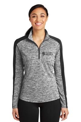 Sport-Tek® Women's PosiCharge® Electric Heather Colorblock 1/4-Zip Pullover. LST397 Sport-Tek® Women's PosiCharge® Electric Heather Colorblock 1/4-Zip Pullover. LST397