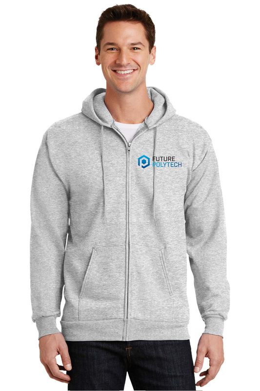 Port &amp; Company® Tall Essential Fleece Full-Zip Hooded Sweatshirt. PC90ZHT