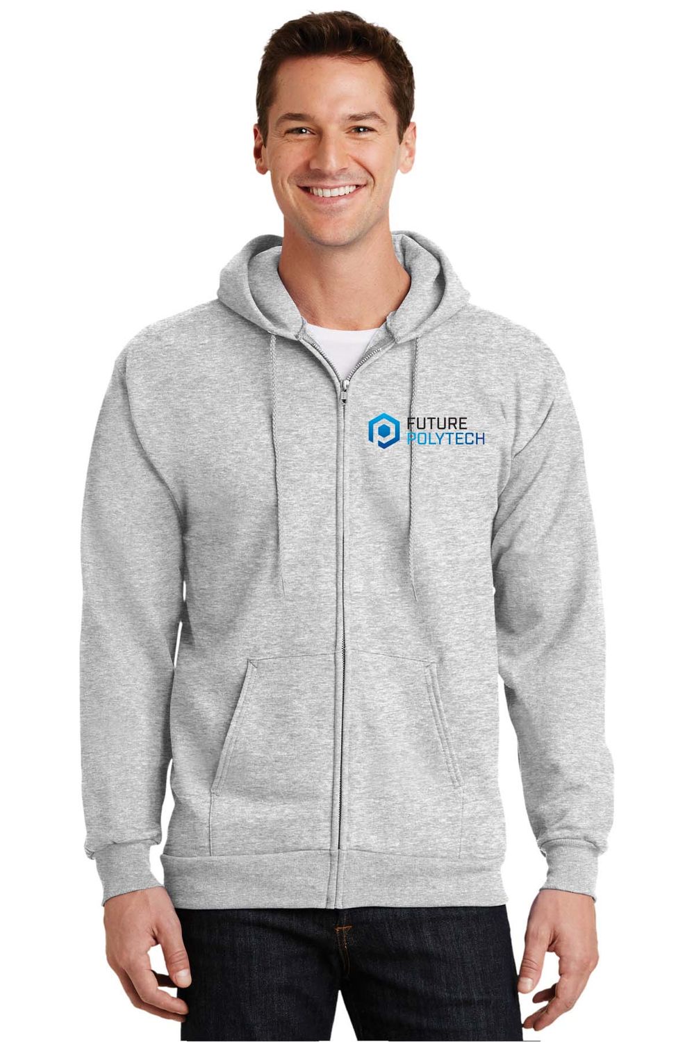 Port &amp; Company® - Core Fleece Full-Zip Hooded Sweatshirt. PC78ZH