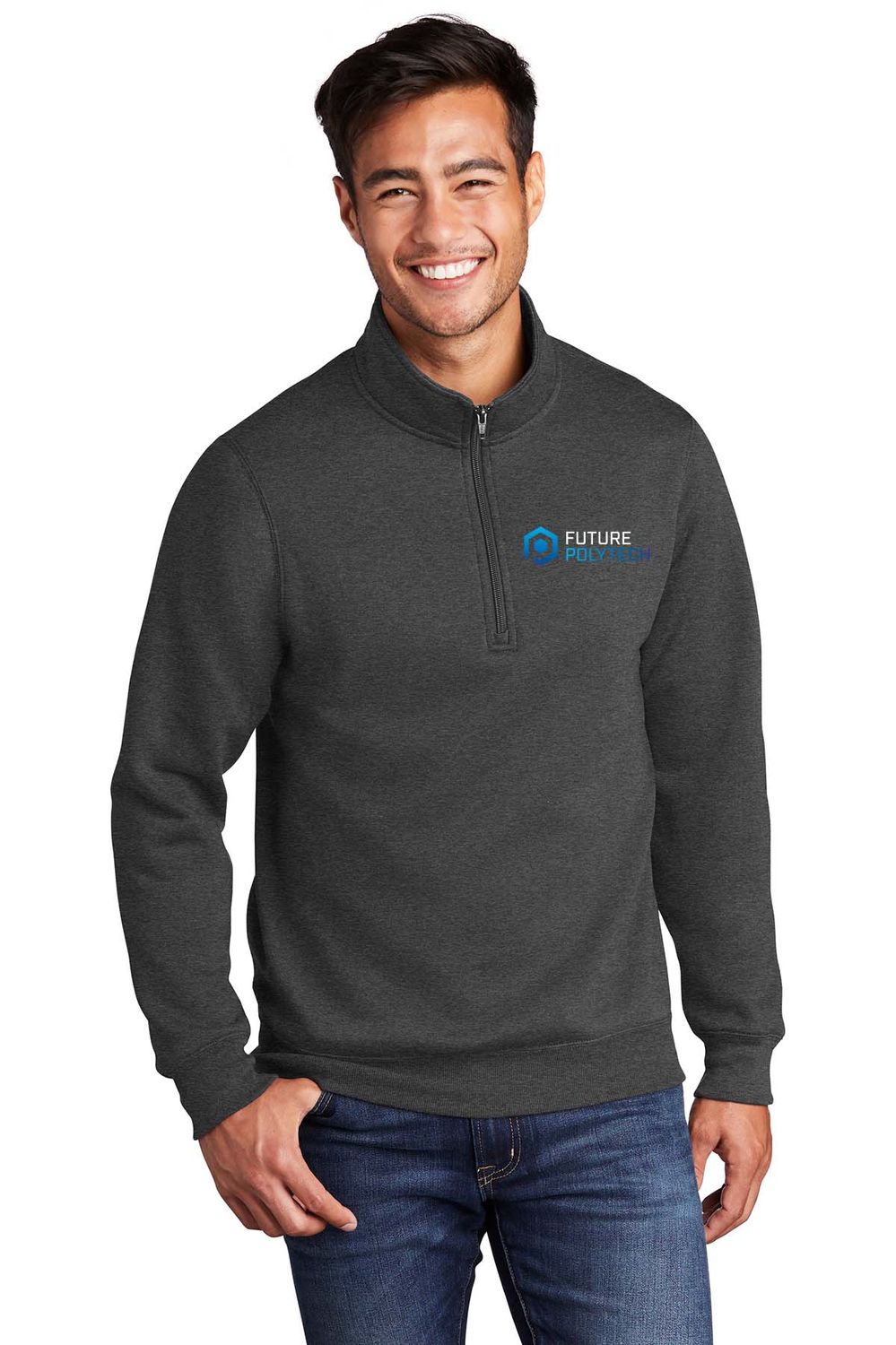 Port &amp; Company ® Core Fleece 1/4-Zip Pullover Sweatshirt PC78Q