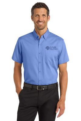 Port Authority® Short Sleeve SuperPro Twill Shirt. S664 Port Authority® Short Sleeve SuperPro Twill Shirt. S664